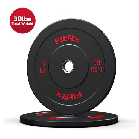 15lb Pair FitRx Bumper Plates