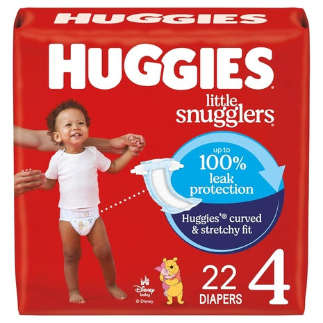 22 Huggies Little Snugglers Size 4 Diapers
