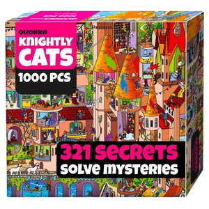 1000 Piece Knightly Cats Puzzle