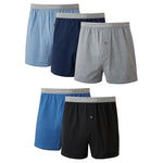 5 Hanes Cotton Knit Boxers