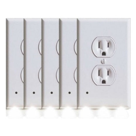 5-Pack BH Outlet Cover With Built-In LED Night Light