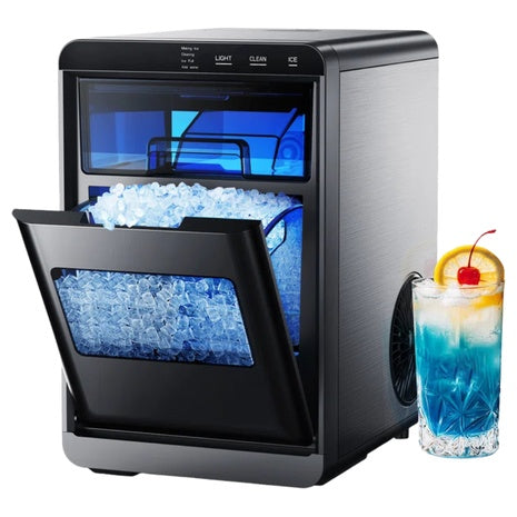 Simzlife ZX-IM-16S-S-WF 44 Lbs. Daily Nugget Ice Maker Countertop