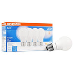 4 Sylvania Daylight LED A19 Light Bulb, 60W Equivalent