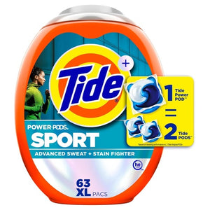 126 XL Tide Febreze Sport Power PODS Liquid Laundry Detergent Soap Pacs + Earn $15 Amazon Credit!