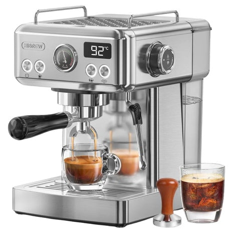 HiBREW 58mm 20 Bar Stainless Steel Espresso Machine
