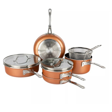10-Piece Gotham Steel Stackmaster Dishwasher Safe Pots & Pans Set + $20 Kohls Cash