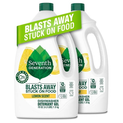 2-Pack 70-Oz Seventh Generation Dishwasher Gel (Lemon Scent)