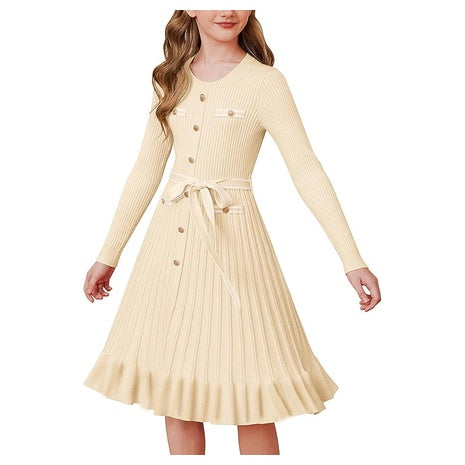 Grace Karin Girls' Fall Sweater Dress (6 Colors)