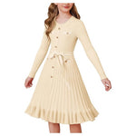 Grace Karin Girls' Fall Sweater Dress (6 Colors)