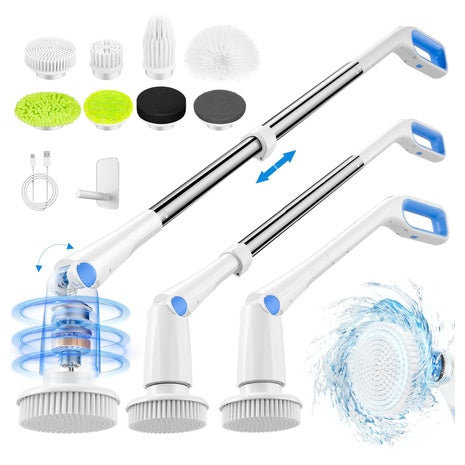 Electric Spin Scrubber w/ 7 Brush Heads
