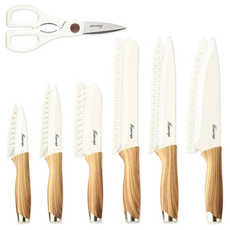 13-Piece Kitchen Knife Set with Blade Guards