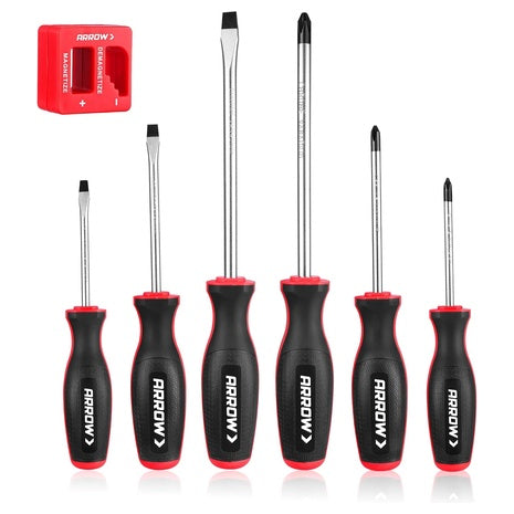 7-Piece Magnetic Screwdriver & Magnetizer/Demagnetizer Set