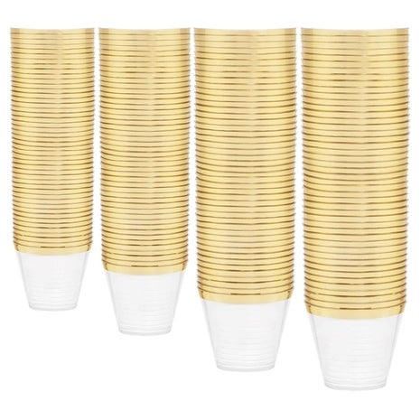 200 Gold Plastic Cups