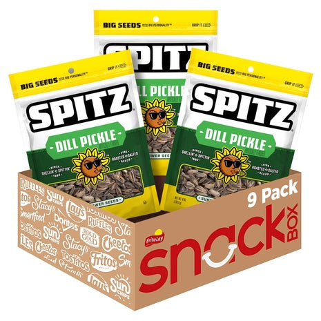9-Pack Spitz Dill Pickle Sunflower Seeds (6oz)