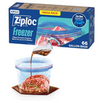 66 Ziploc Gallon Food Storage Freezer Bags