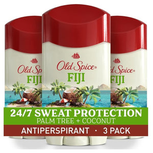 3 Old Spice Fiji Dry Feel Antiperspirant & Deodorant Sticks