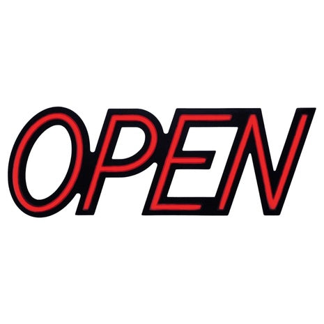 OPEN Sign 19.5" X 7" Ultra Bright LED With Remote Control