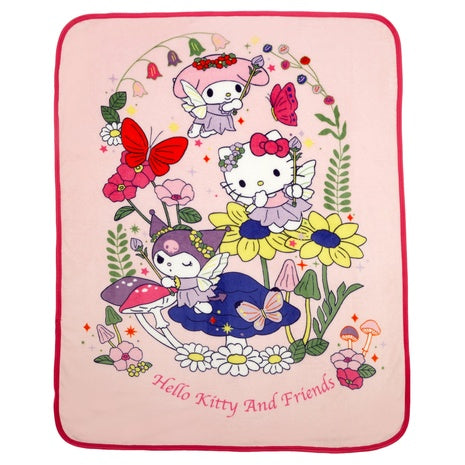 Hello Kitty & Friends Silky Soft Throw Blanket