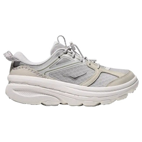 Hoka Bondi B3LS Cosmic Grey White Shoes