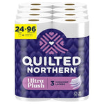 24 Mega Rolls = 96 Regular Rolls Quilted Northern Ultra Plush Toilet Paper