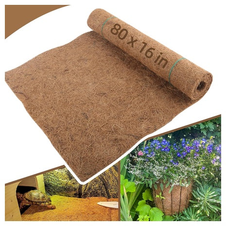 Coco Liner Roll 16" X 80" Natural Coconut Fiber Mat