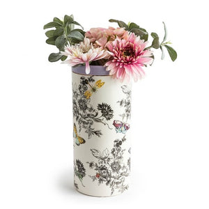 Butterfly Toile Vase