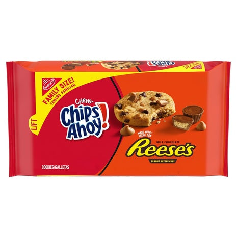 Chips Ahoy! Chewy Cookies with Reese’s Peanut Butter Cups (OU-D, 14.25 oz)
