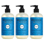 3 Pack 12.5oz Mrs. Meyer's Clean Day Liquid Hand Soap, Blueberry Scent