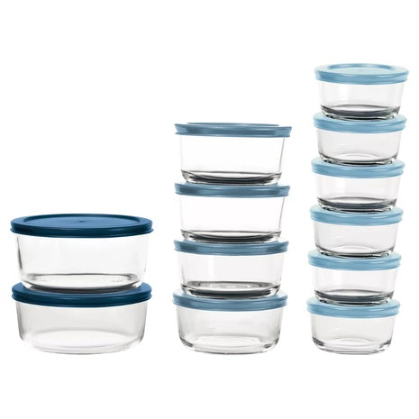 24-Piece Art & Cook Glass Food Storage Set (2 Colors)