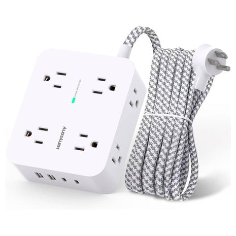 Surge Protector Power Strip with 8 Outlets & 4 USB Ports