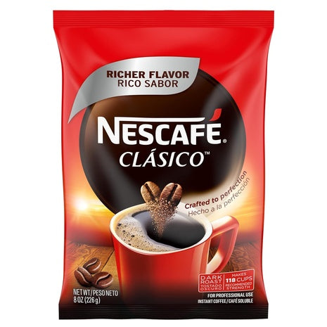 Nescafe Clasico Dark Roast Instant Coffee (8 oz)
