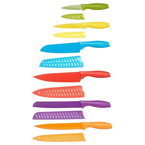 12-Piece Amazon Basics Kitchen Knife Set