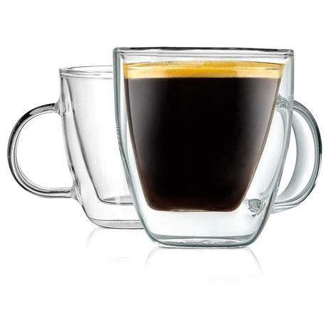 2-Pack NutriChef Double Walled Espresso Cups