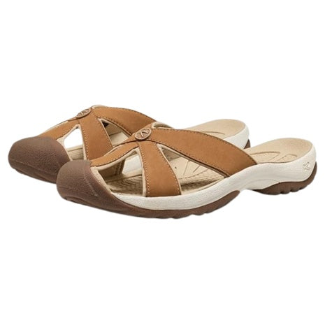 KEEN Women's Bali Slip On Leather Sandals Closed Toe Flip-Flops
