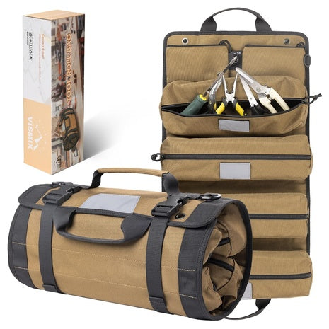Heavy Duty Tool Roll Bag Organizer