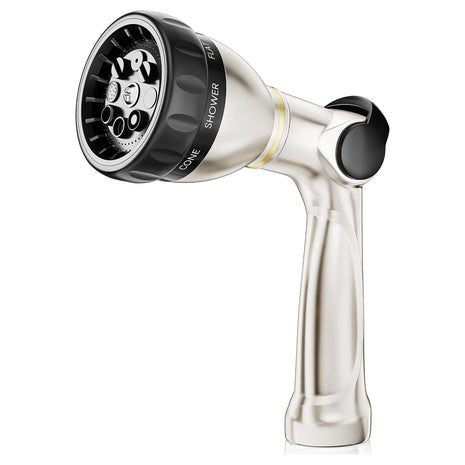 Heavy Duty Garden Hose Nozzle With 8 Adjustable Spray Patterns