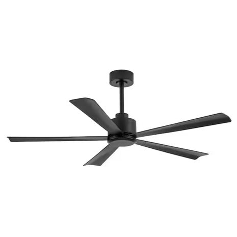52" Melony 6-Speed Indoor Black Ceiling Fans With Remote Control