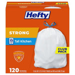 120 Hefty 13 Gallon Kitchen Trash Bags