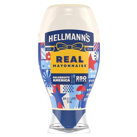Hellmann's Real Mayonnaise Real Mayo Squeeze Bottle (20oz)