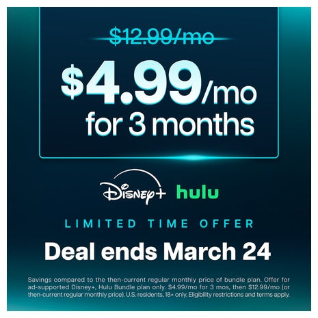 Disney+ & Hulu Bundle