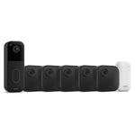5 Blink Outdoor 4 Cameras + Blink Video Doorbell with Sync Module Core