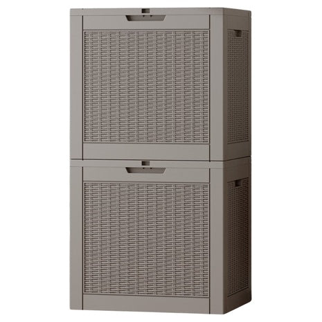 Set Of 2 Resin 31Gal Storage Deck Boxes