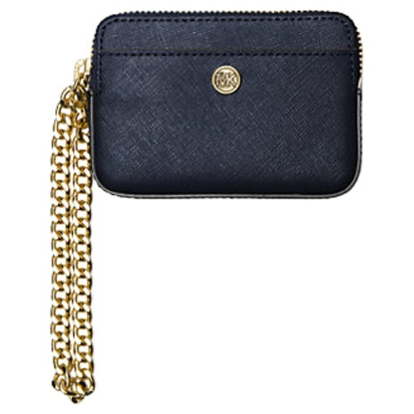 Michael Kors Women's Medium Saffiano Leather Chain Card Case