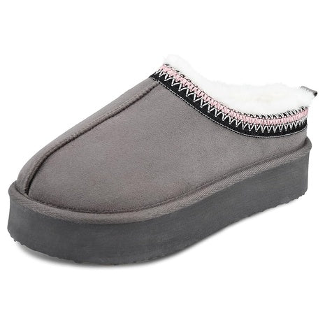 Jessica Simpson Women’s Microsuede Cozy Clog Slippers