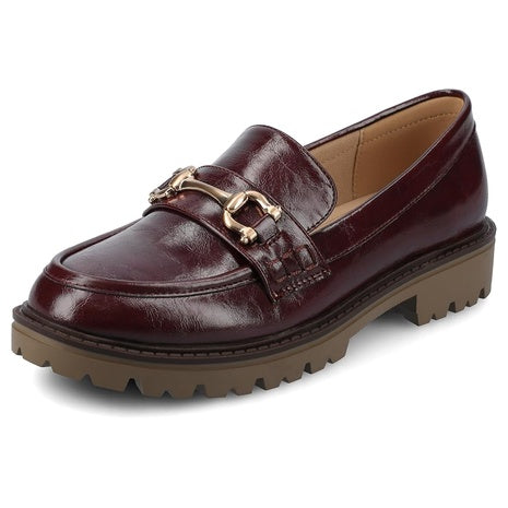 Journee Women's Faux Leather Jessamey Flat Loafer