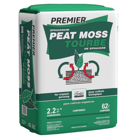 2.2 Cu Ft Premier Organic Sphagnum Peat Moss Soil