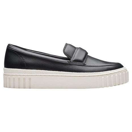Clarks Womens Mayhill Cove Black Leather Casual Shoes