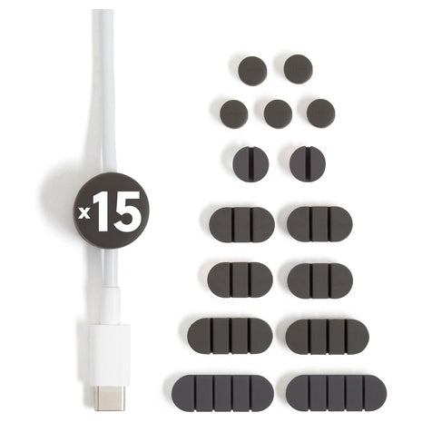 15 U Brands Adhesive Cord Organizers