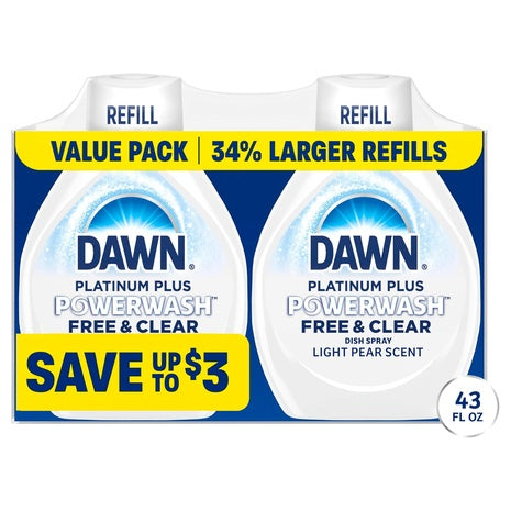 2-Pack Dawn Powerwash Dish Spray Refills (21.5oz)