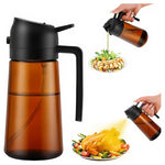 Glass Oil Dispenser & Sprayer (16 oz)